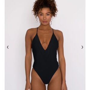 Brand New Skatie One Piece Black Women's Swimwear Size L